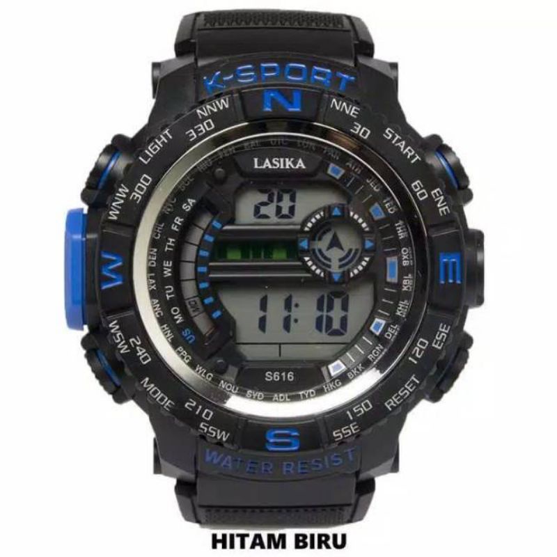 (Grosir)Jam Tangan Pria Lasika S616 Digital Original Anti Air Strap(Terima Cod Top Terlaris Hemat)