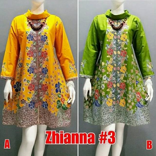 Tunik batik dress batik zhianan