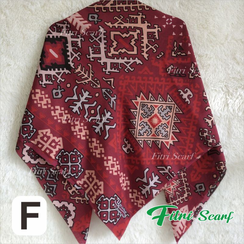 Jilbab PILIH WARNA UMAMA LASER VOAL NARITA hijab motif krudung segiempat motif umama scarf D 2-F