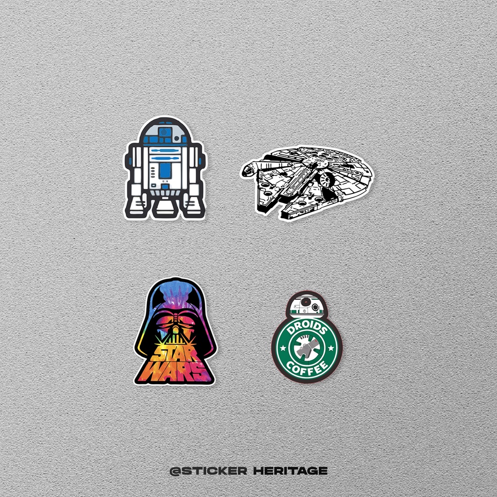 STICKER STIKER STAR WARS | STIKER TUMBLER HP | STICKER AESTHETIC STICKER LAPTOP