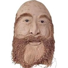 Pajangan Dinding Dekorasi Cafe Pahat Bambu Wajah  Akar Petung Unik Ora Umum 2