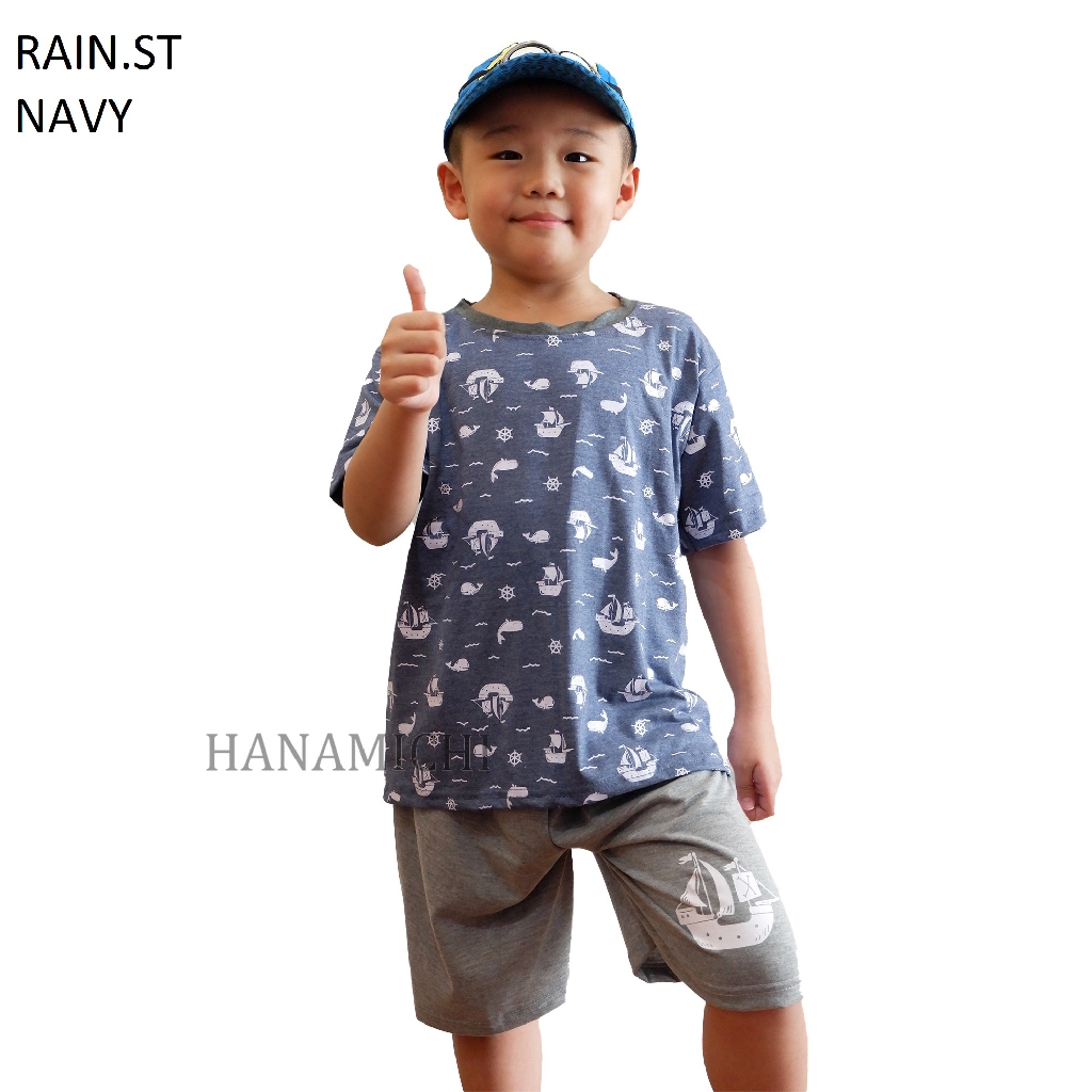 Hanamichi RAIN.ST Setelan Anak Lengan Pendek