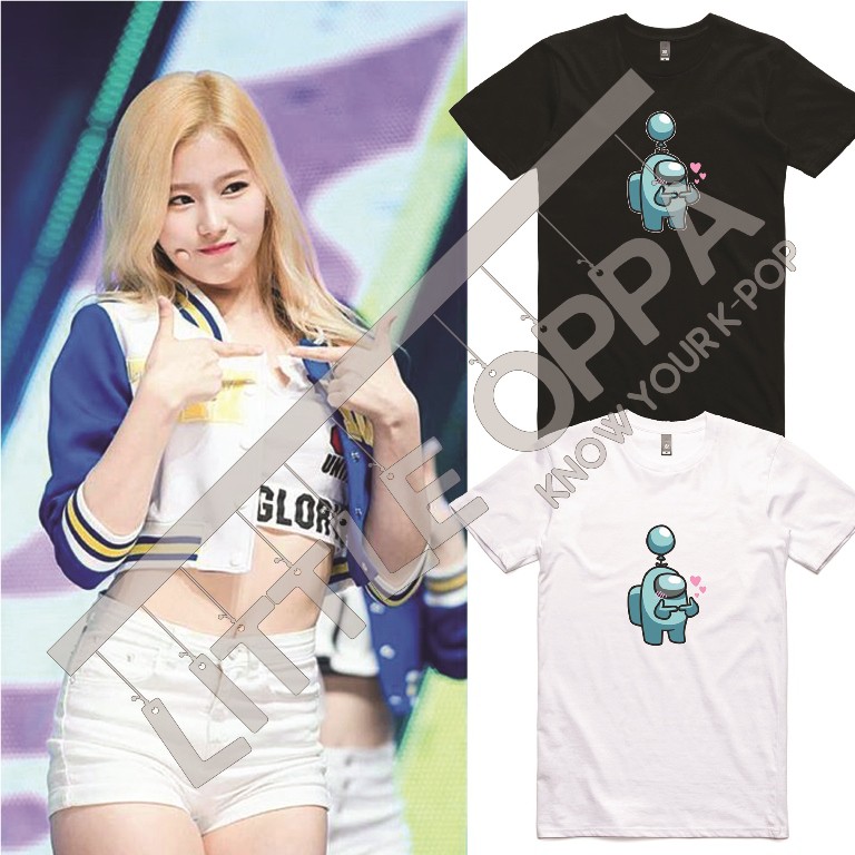 BAJU KAOS TWICE SANA CHEER UP SHY SHY SHY AMONG US VERSION T-SHIRT