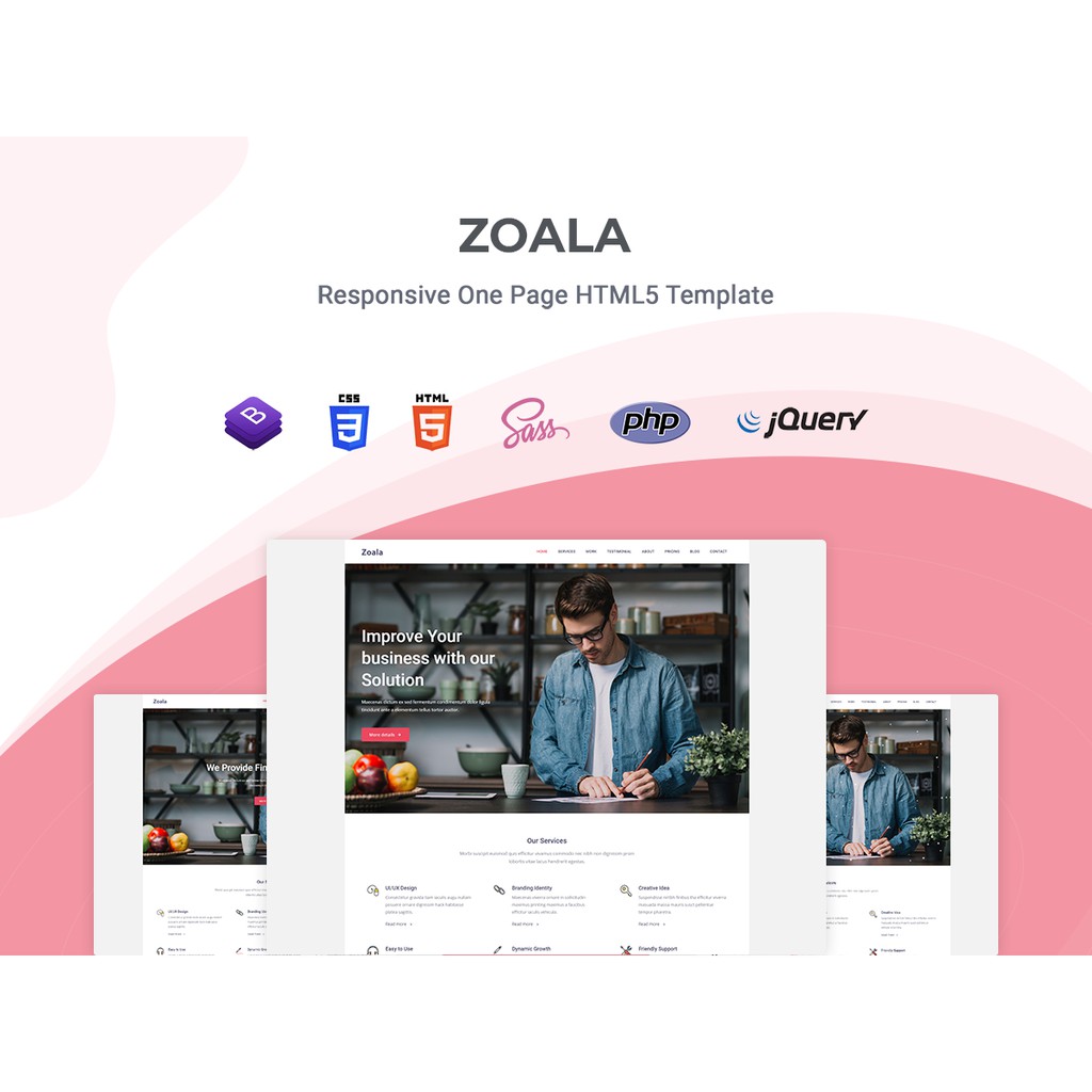 

Zoala – One Page Template