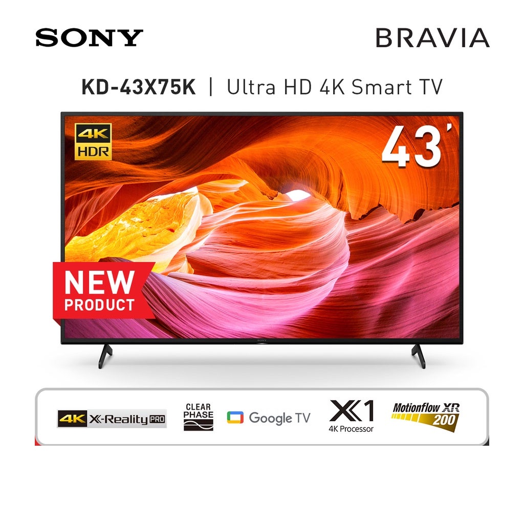 SONY BRAVIA LED TV 43inch KD-43X75K SMART TV