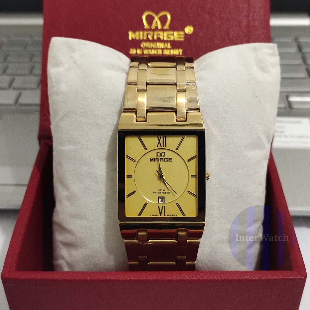 Origina-Jam-Tangan-Pria.&-Wanita-MIRAGE-Diameter.2.7cm.Rantai.Stainless.Waterresist.3Atm-