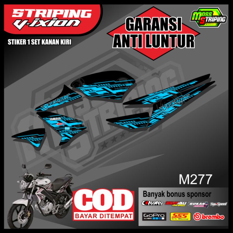 Striping Variasi Vixion Old - sticker Vixion Old Variasi Stiker Motif Simpel