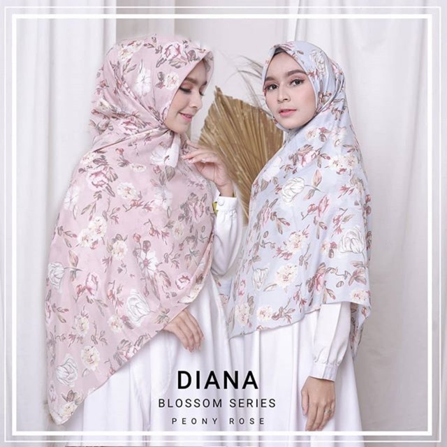 DIANA BLOSSOM SERIES | Hijab voal syari | Voal motif 140cm