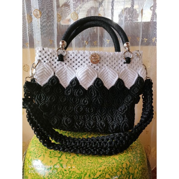 Tas Tali kur hitam Putih