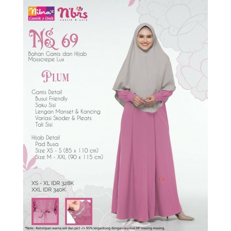 Gamis nibras NS 69 Big sale