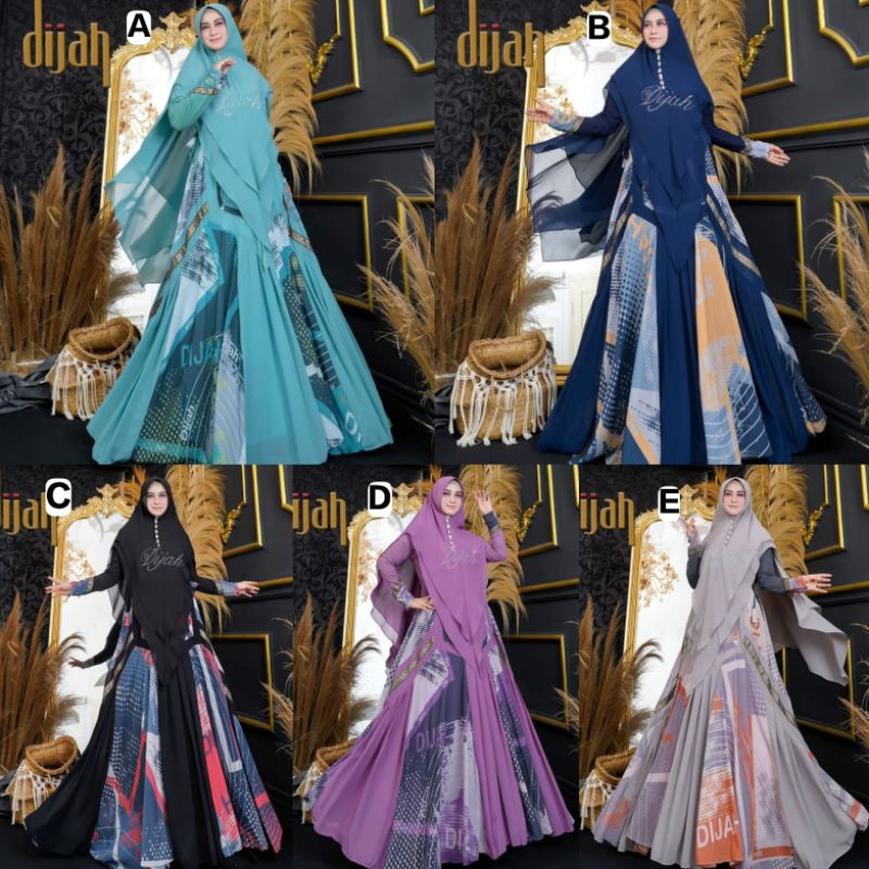 DIJAH 467 BY DIJAH GAMIS SYARI ORIGINAL GAMIS SYARI TERBARU BAJU SYARI SET SYARI