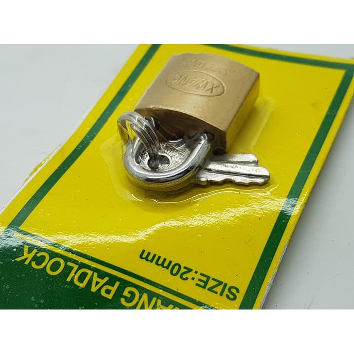 Gembok 20mm Padlock Kecil Harga GROSIR Kunci Gembok Mini Untuk Tas Koper Laci Lemari 3 anak Kunci