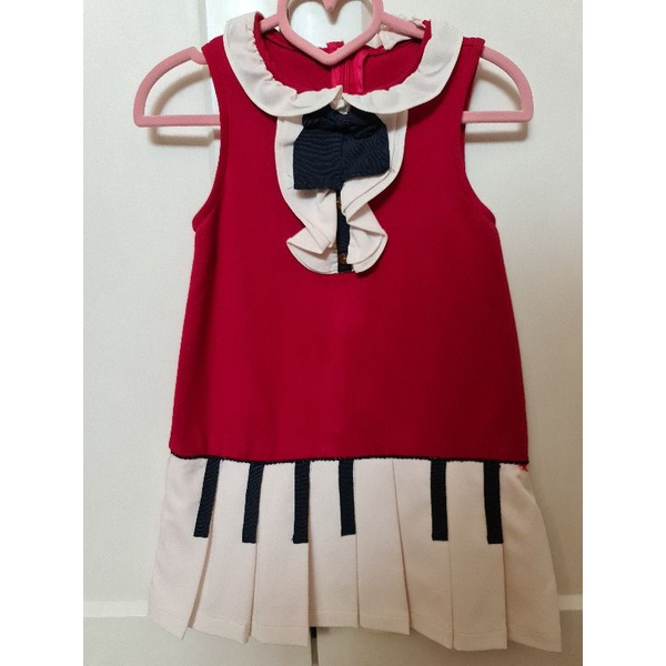 preloved baju  piano dress for girl