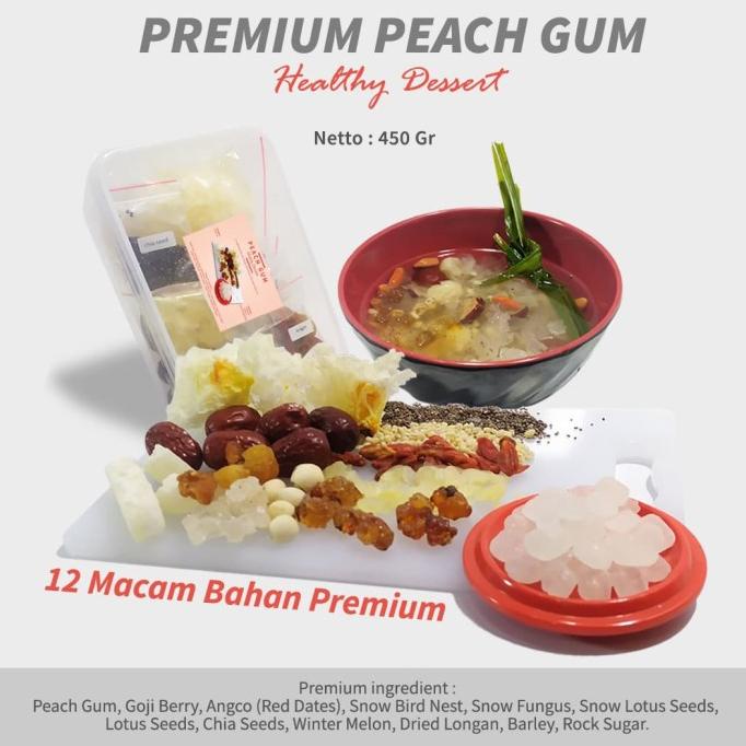 

#@#@#@#@] peach gum collagen dessert Premium paket komplit 12 bahan porsi Family
