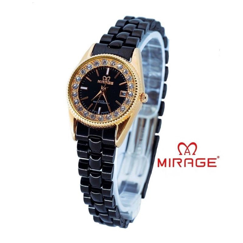 JAM MIRAGE WANITA 1580L WATER PROOF ITAM ROSGOLD ORIGINAL