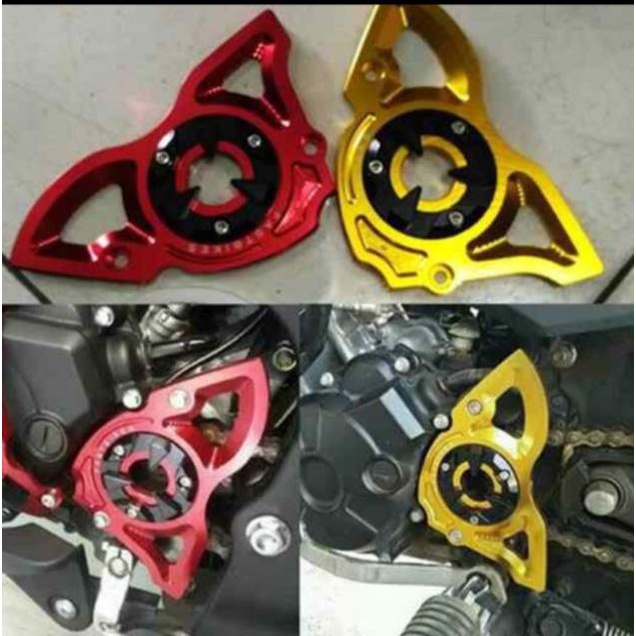 X048 | Tutup Cover Gear Gir Aksesoris CNC Variasi Motor Yamaha Old New MX King Vixion Xabre R15