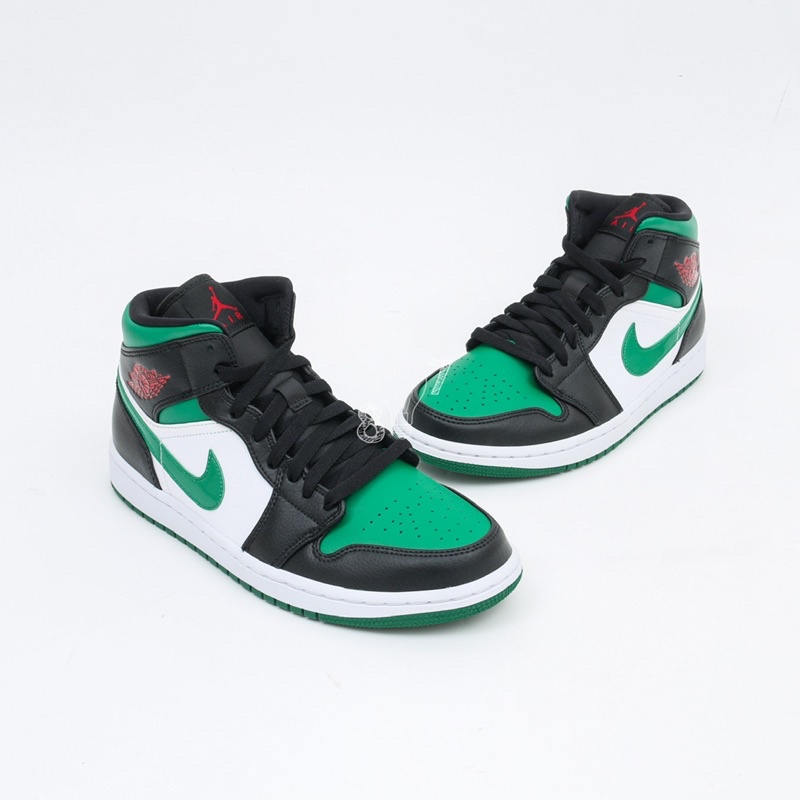 Air Jordan 1 Mid Green toe