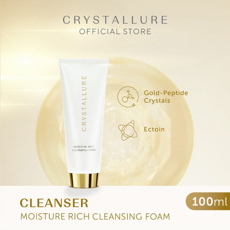 CRYSTALLURE Moisture Rich Cleansing Foam 100ml (Sabun Wajah)