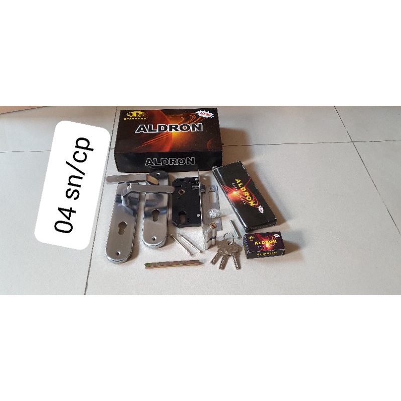 kunci pintu rumah tanggung/medium aldron 20 cm komplit + baut tembus