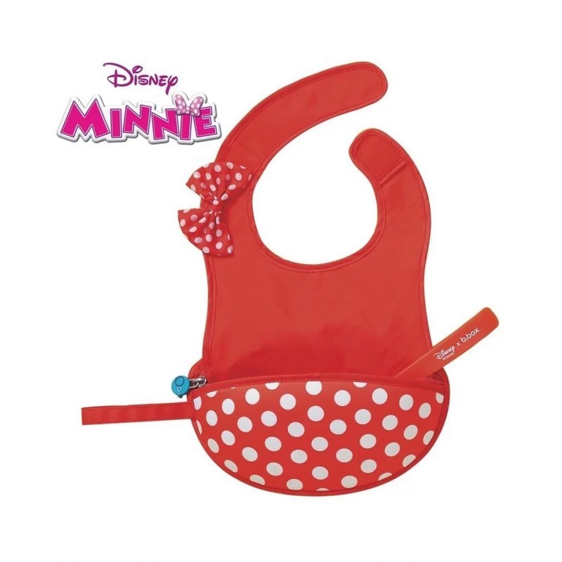 BboxTravel Bib &amp; Silicone Spoon - Mickey / Minnie / Mcqueen