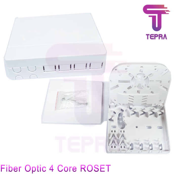 Fiber Optic 4 Core Roset Kosongan|Roset FO 4 Core|FTTH Roset Kecil