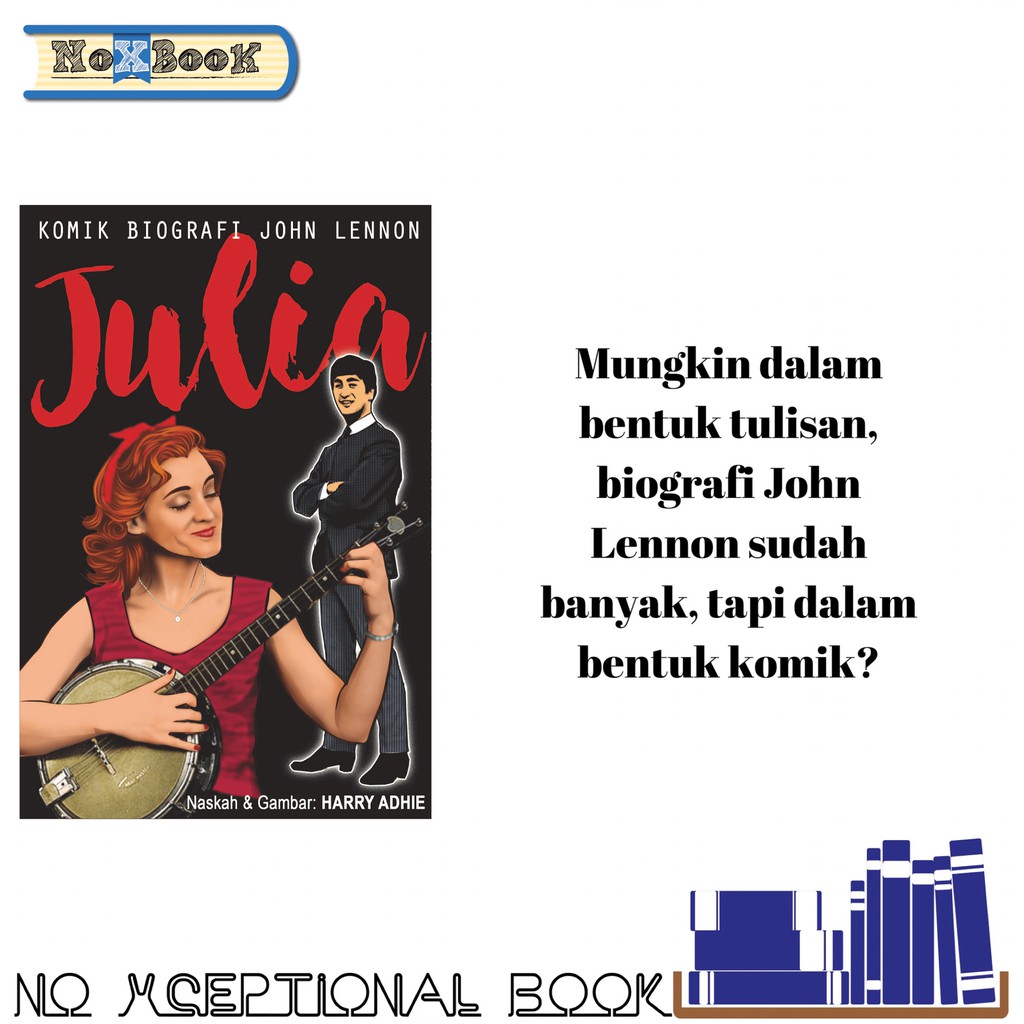 Buku Julia Komik Biografi John Lennon Shopee Indonesia