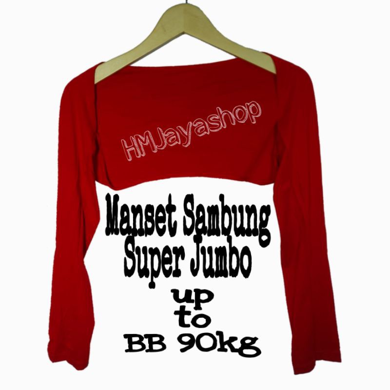 Manset Sambung Bolero Jumbo Balero Lengan Panjang Polos Rayon Super
