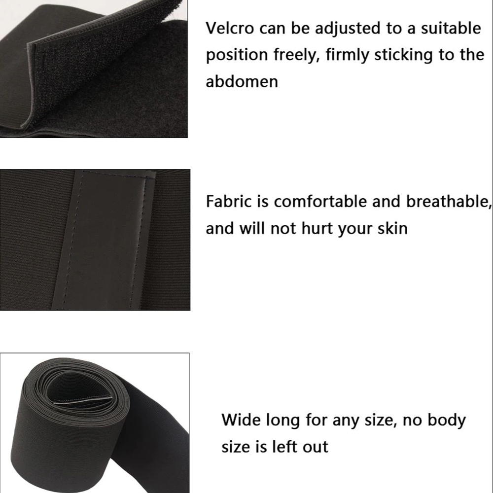 Korset Peramping Perut Waist Trimmer Belt Slimming Body Shaper - YS053 - Black