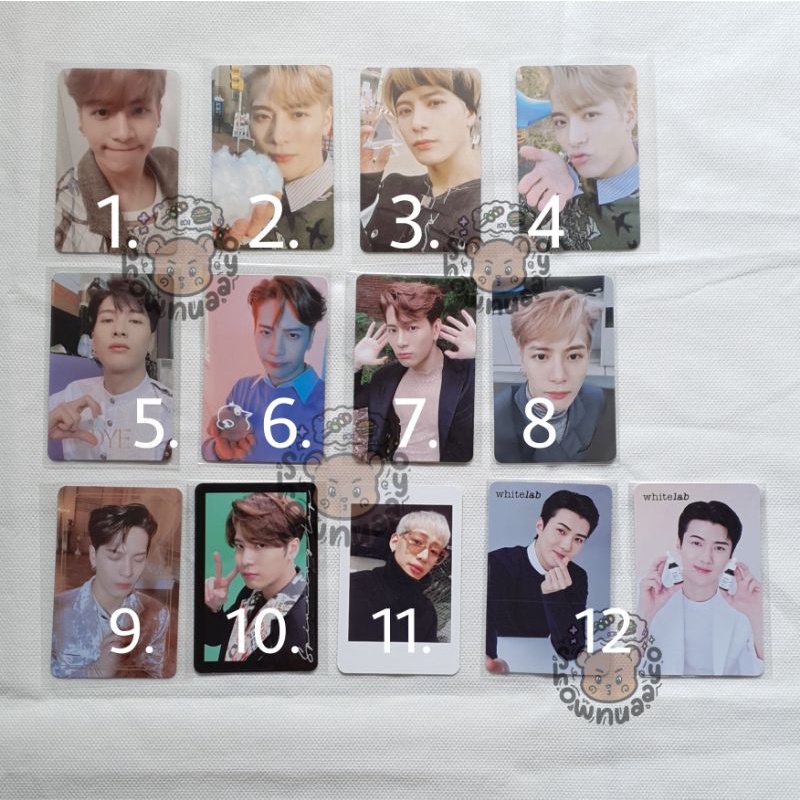 [shpe exp] SALE PHOTOCARD (PC) POSTCARD JACKSON WANG BAM BAM  GOT7 Sehun whitelab