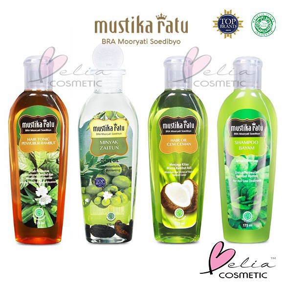 Mustika Ratu Hair Tonic | Minyak Zaitun Olive | Oil Cemceman | Shampoo Bayam 75 / 175 ml