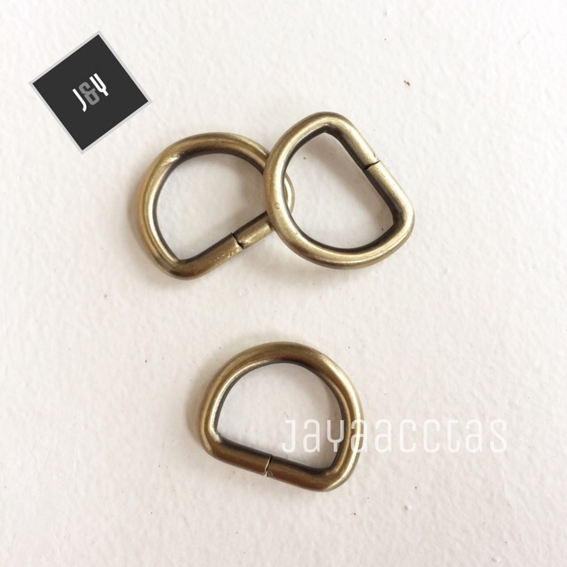 Ring D tas 2.5 cm tebal antigold poles