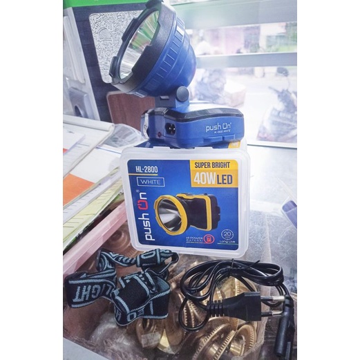 Senter Kepala Push On HL-2825/HL-2835/HL-2250/HL-2800/HL-2801 Warna Putih-Kuning