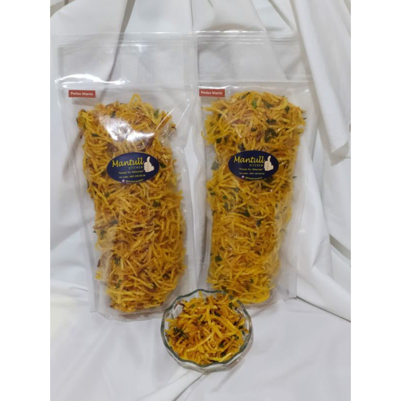 

Kering kentang pedas manis 275 gram.