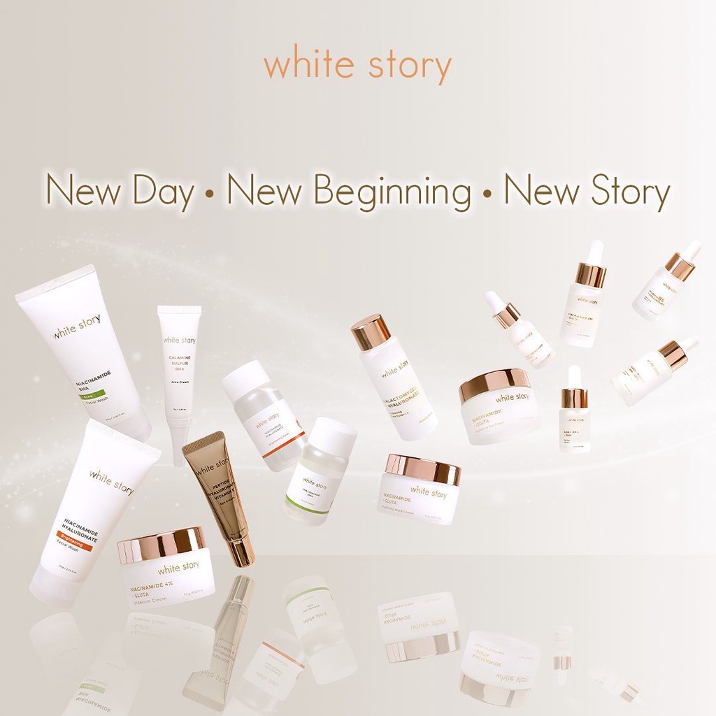 White Story Brightening Day | Night | Facial wash | Serum | Toner | Acne Cream | Peeling Serum | Eye cream