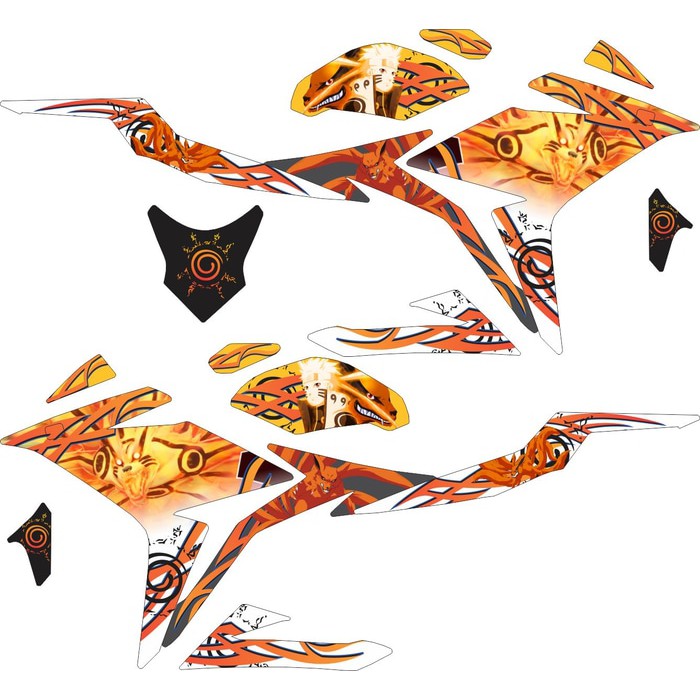 Sticker All New CBR150R Striping Kurama Naruto