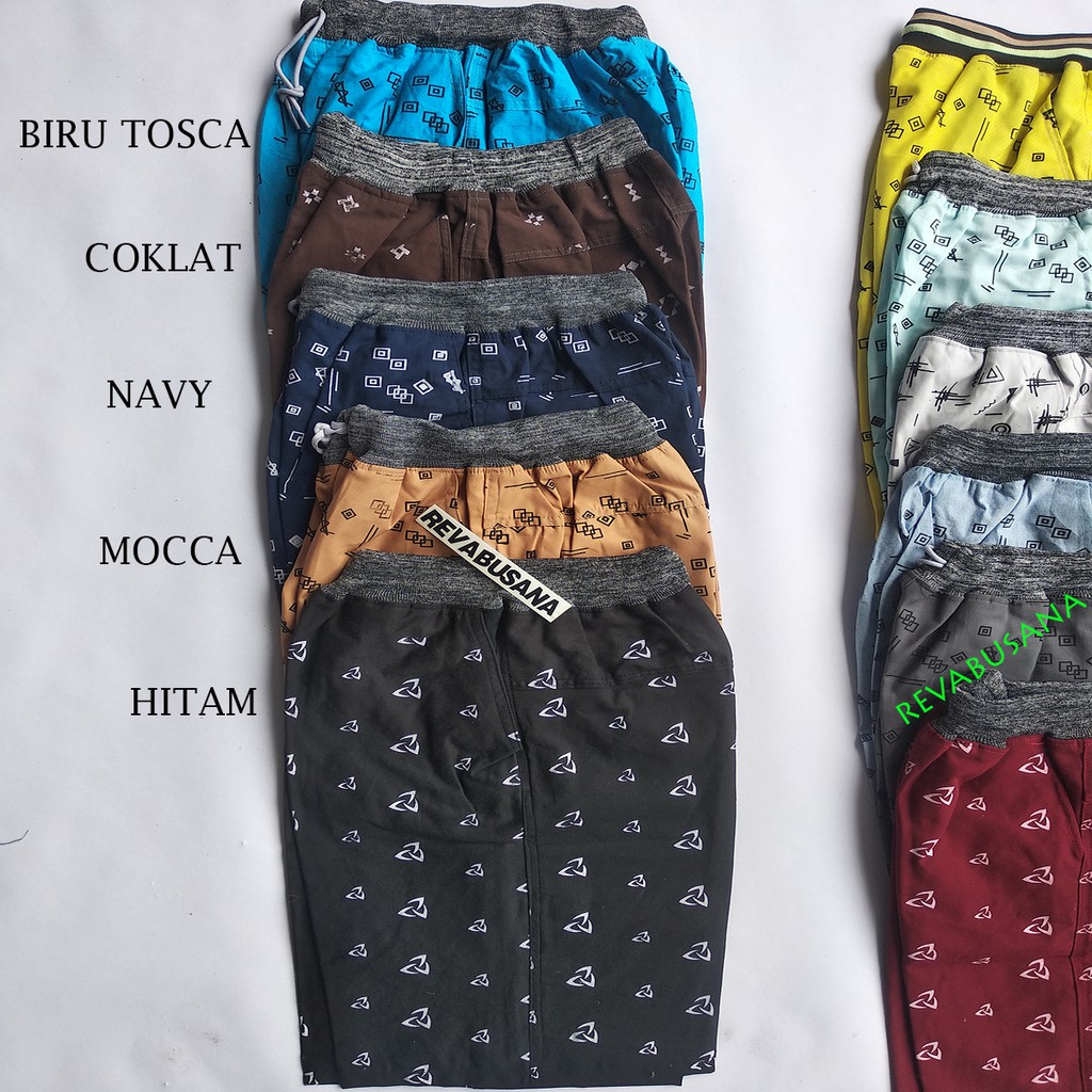 Celana Pendek Pria Surfing Premium Distro Motif Rip Polos 27-38