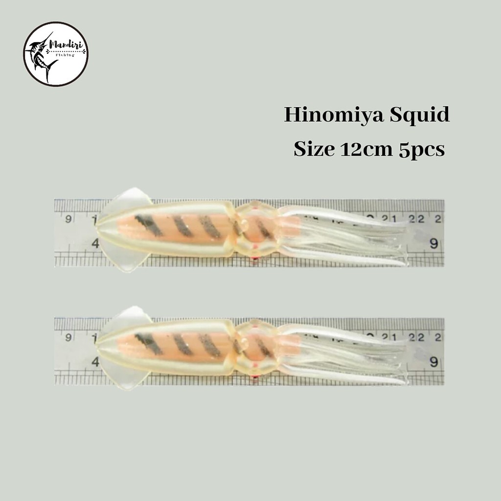 Softlure Hinomiya Squid 12cm 5 pcs