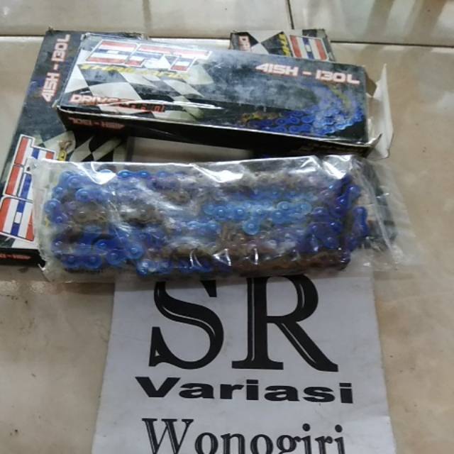 Rantai dft thailand bluemon 415H-130L..rantai motor satriaf/vixion/jupiter mx/tiger/sonic/cb150r dll
