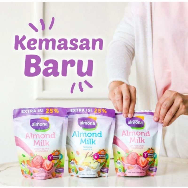 Almona Almond Milk Powder 175gr/Susu ASI Booster Dengan Ekstrak Daun Katuk