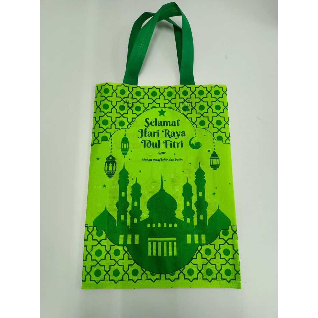 

30x40x8 Tas Spundbond Goodiebag Idul Fitri Oleh2 Bingkisan Parcel Lebaran