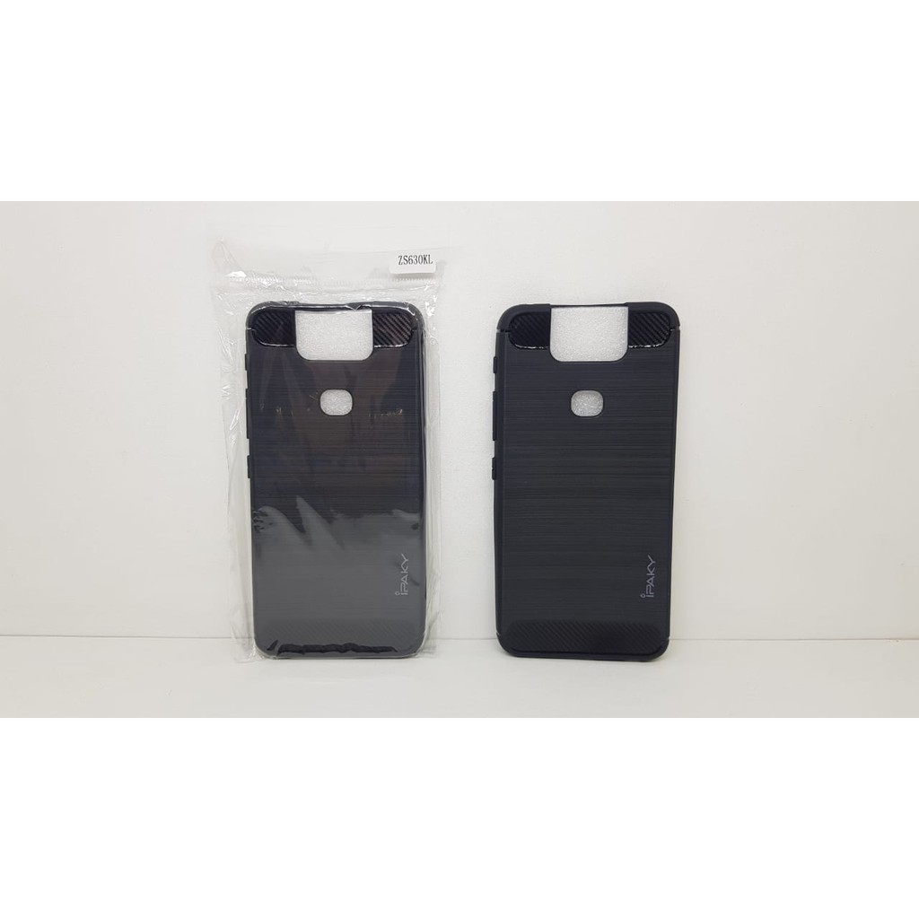 iPaky Carbon Zenfone 6Z ZS630KL 6.4 inchi Slim Fit Carbon Soft Case Zenfone 6 2019