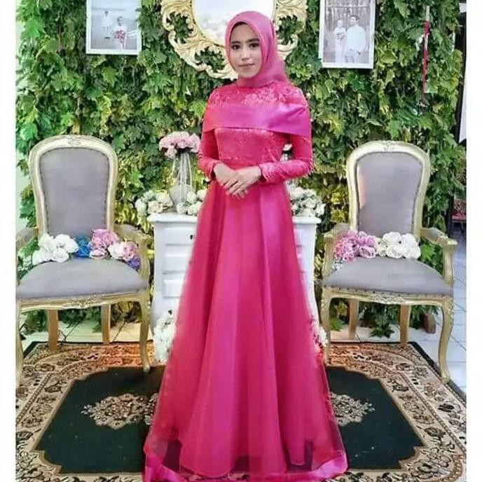 Model Gamis Pesta Trend Warna Baju 2020