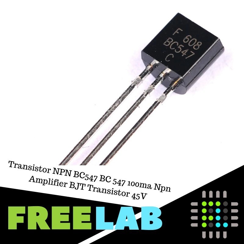 Jual Transistor NPN BC547 BC 547 100ma Npn Amplifier BJT Transistor 45V