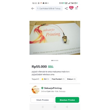 kabel pigtail sma male to n female, kabel extension N female to SMA male