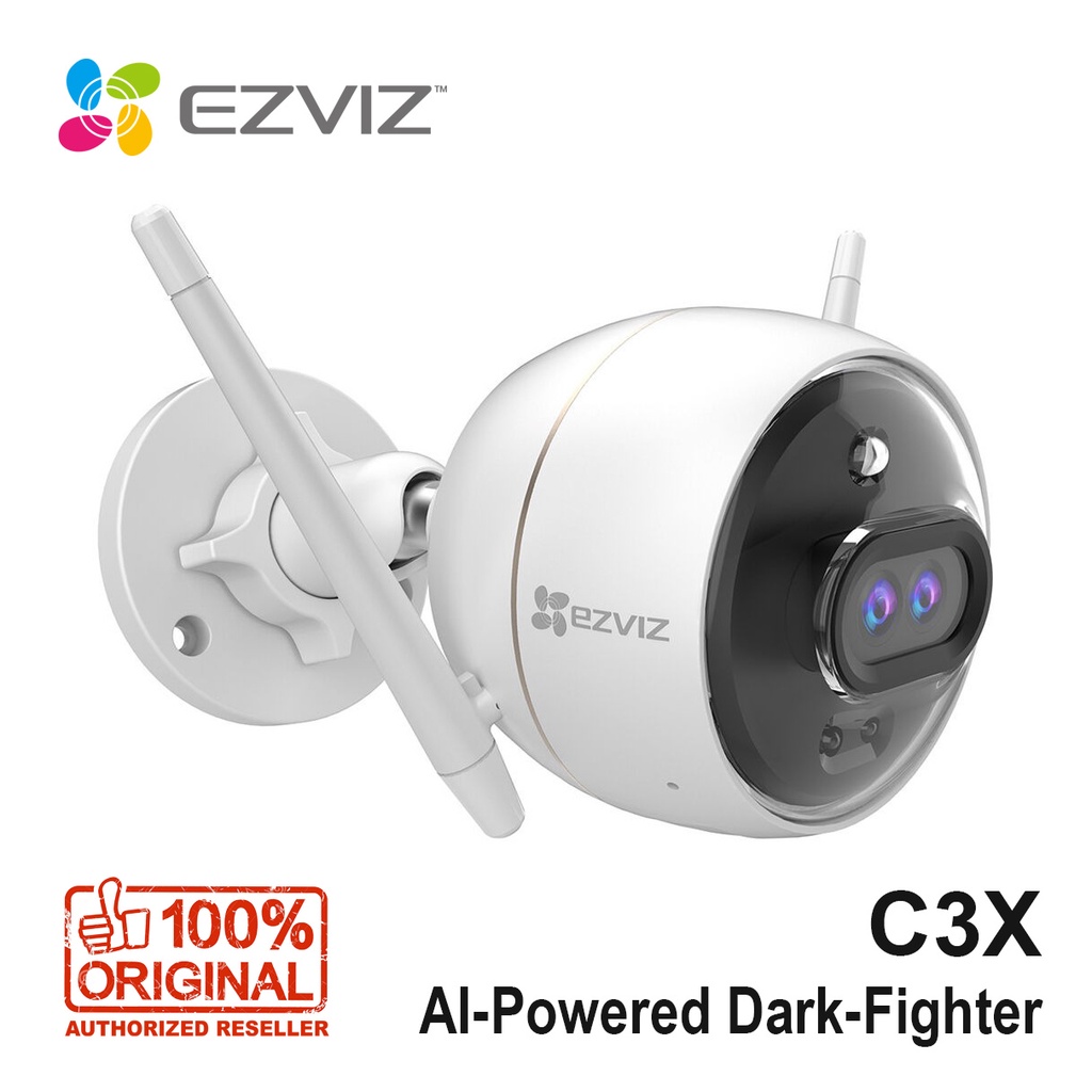 EZVIZ C3X 2MP 1080P Outdoor CCTV IP Camera Dual Lens with Color Night Vision