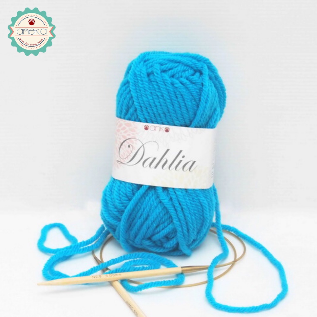 Benang Rajut Karpet Dahlia / Carpet Yarn - 4247 ( Biru Turkis )