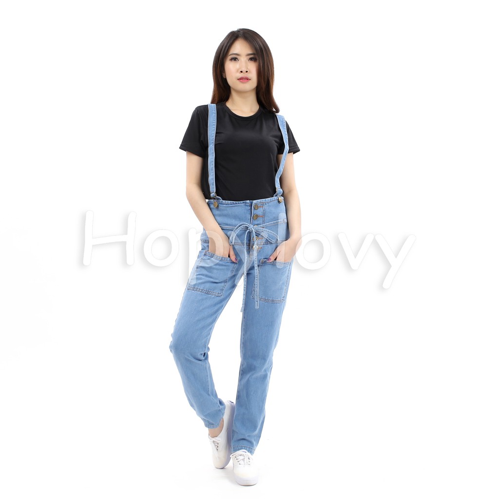 HOPYLOVY - Overall Jeans Wanita Rafaela