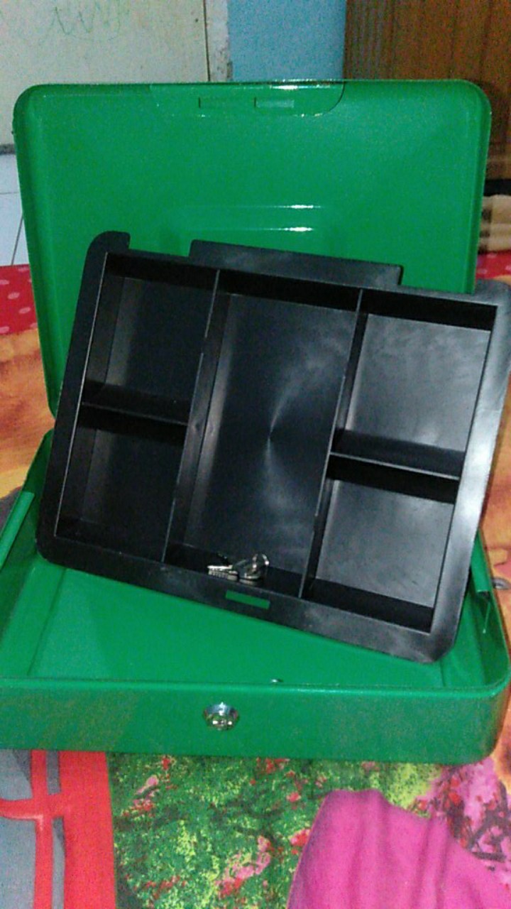Brankas 30cm Kotak Uang Cash Box Mini Perhiasan
