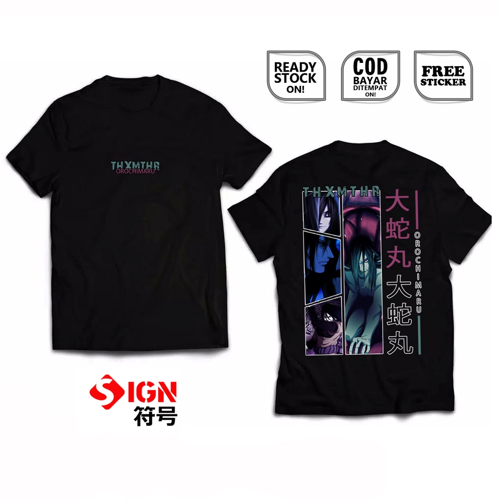 KAOS OROCHIMARU NARUTO KONOHAGAKURE ANIME MANGA KABUTO SASUKE AKATSUKI ANBU KAKASHI JIRAIYA SIGN