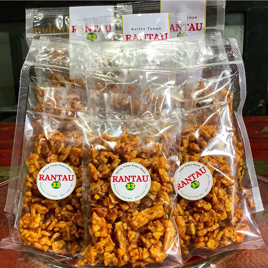 

Kering Tempe 50 gram Sachet /Tempe Orek Balado/Tempe Balado/Keripik Tempe/Tempe Orek RANTAU 33